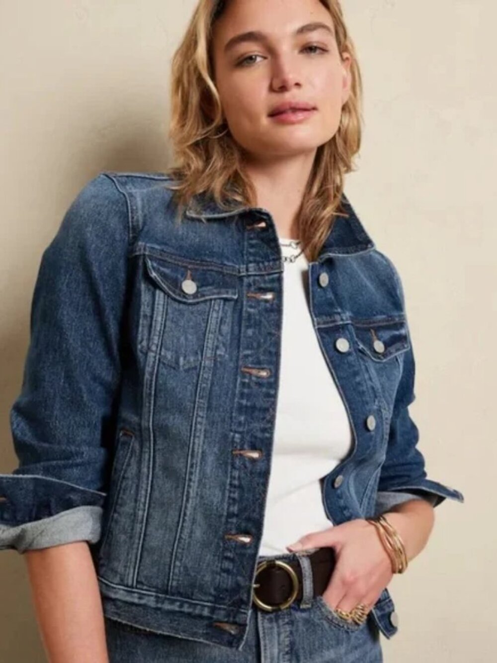 NWT Banana Republic Factory Classic Denim Jacket - XS